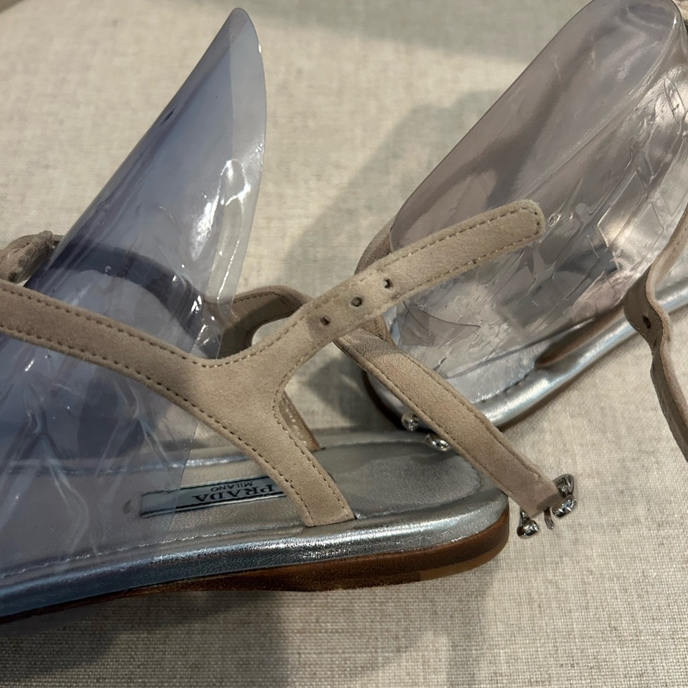 Prada Suede Sandals - image 4